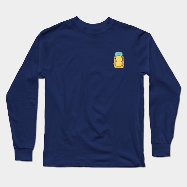 Backpack Long Sleeve T-Shirt by Wandering Creative